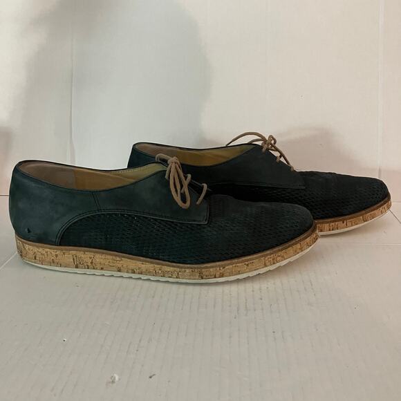 Paul Green Mens Dark Green Platform Derby Size 7 Lace Up Shoes main image 4